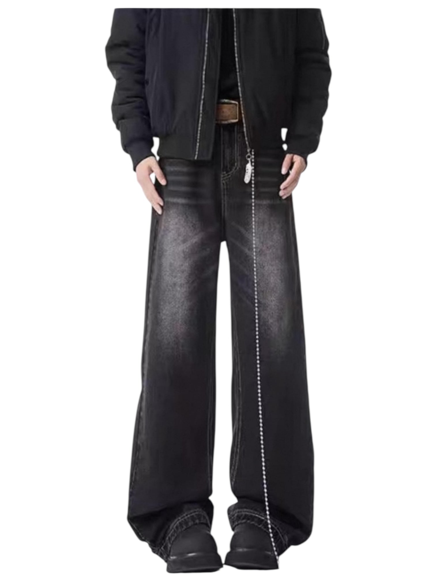 [GRACERUB] DIRTY FLARE-CUT JEANS B0312