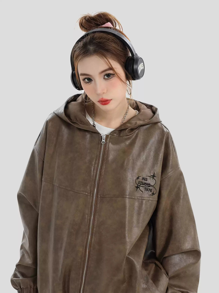 PU LEATHER JACKET T0097