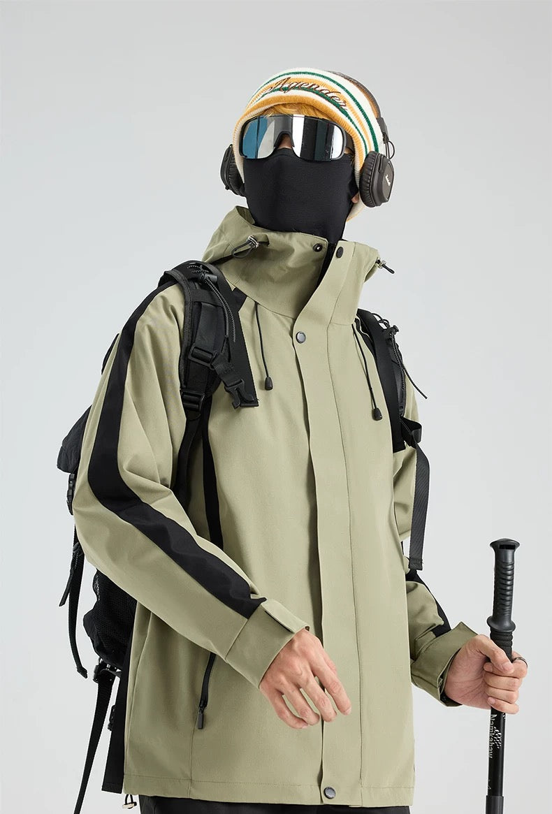 Men’s & Women’s 3-in-1 Outdoor Jacket – Waterproof Windproof Couple Shell Coat T0041