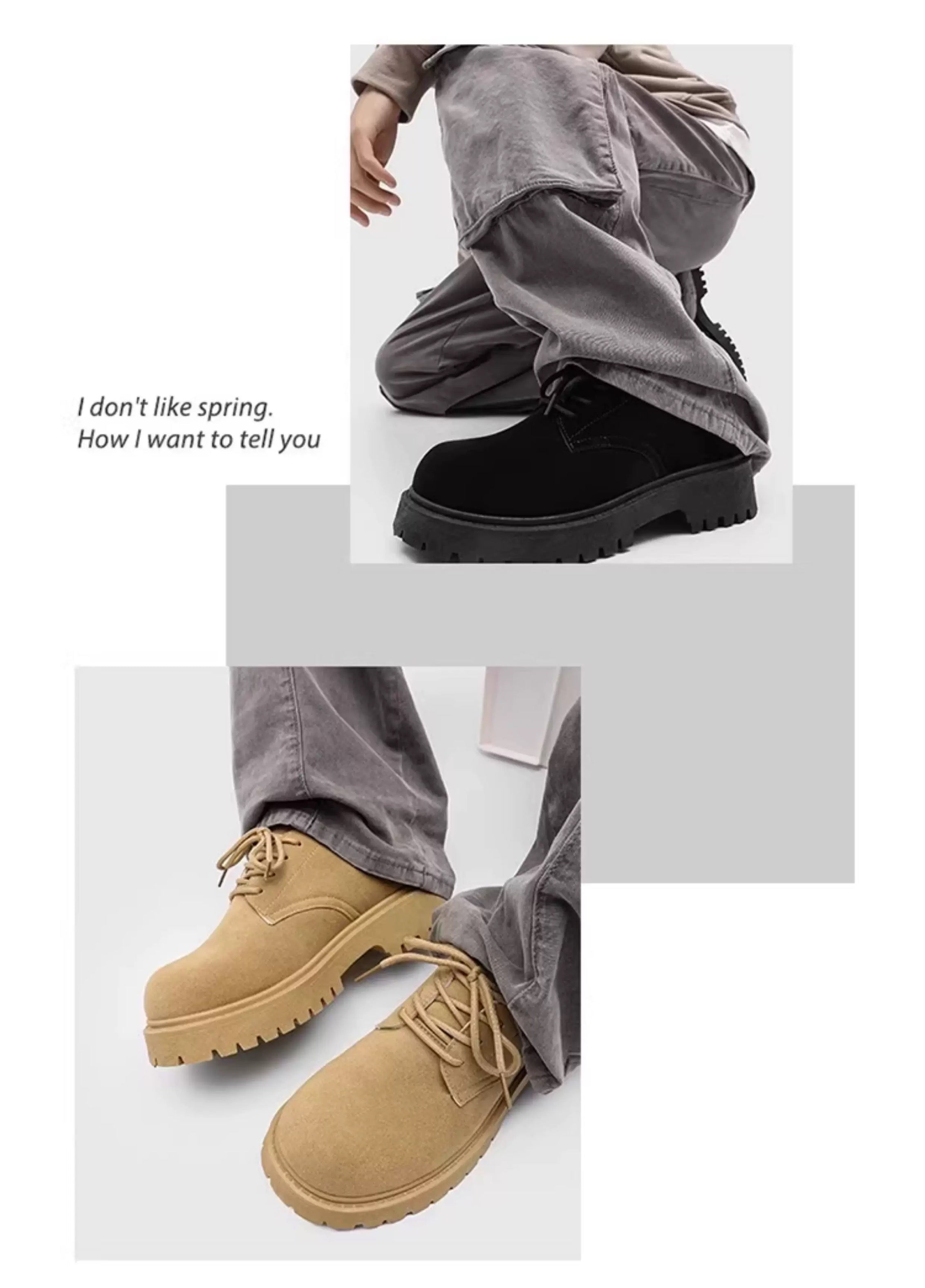 Men’s Low-Cut Classic Derby Shoes S017