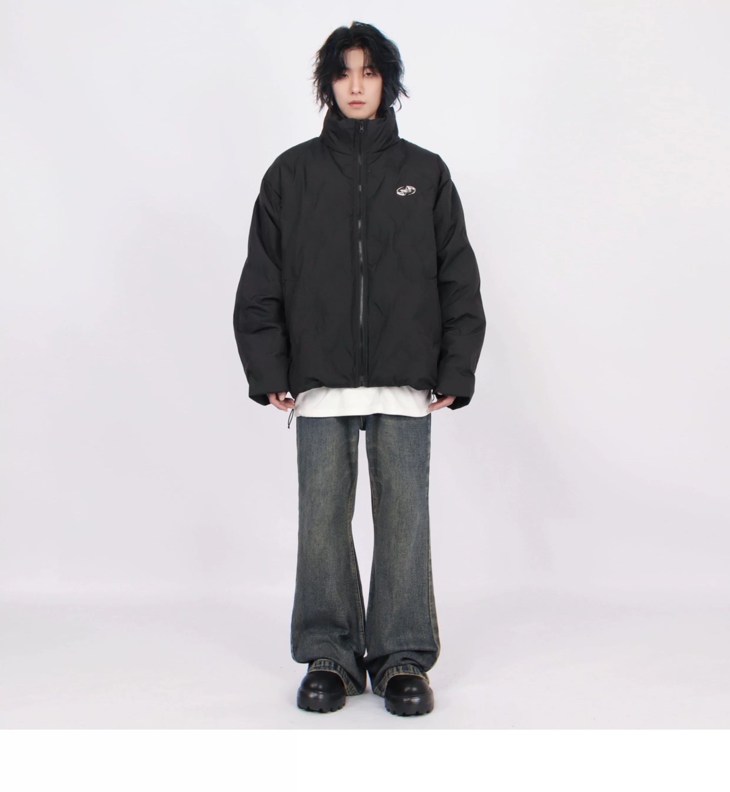 Men’s American Stand-Collar Puffer Jacket T0013