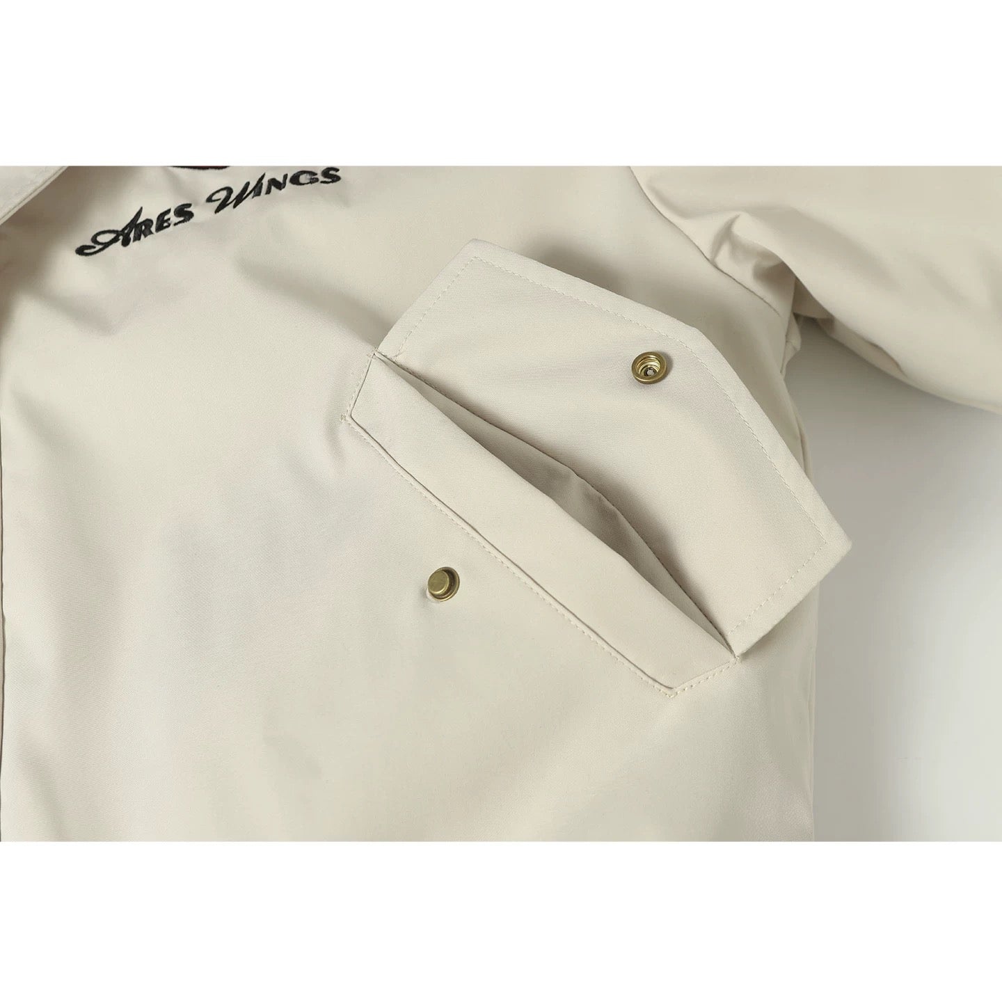 American Vintage Embroidered Badge Padded Jacket – Retro Streetwear Cotton Coat T0028