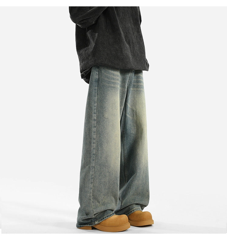 Men’s American Vintage Wide-Leg Jeans B0008