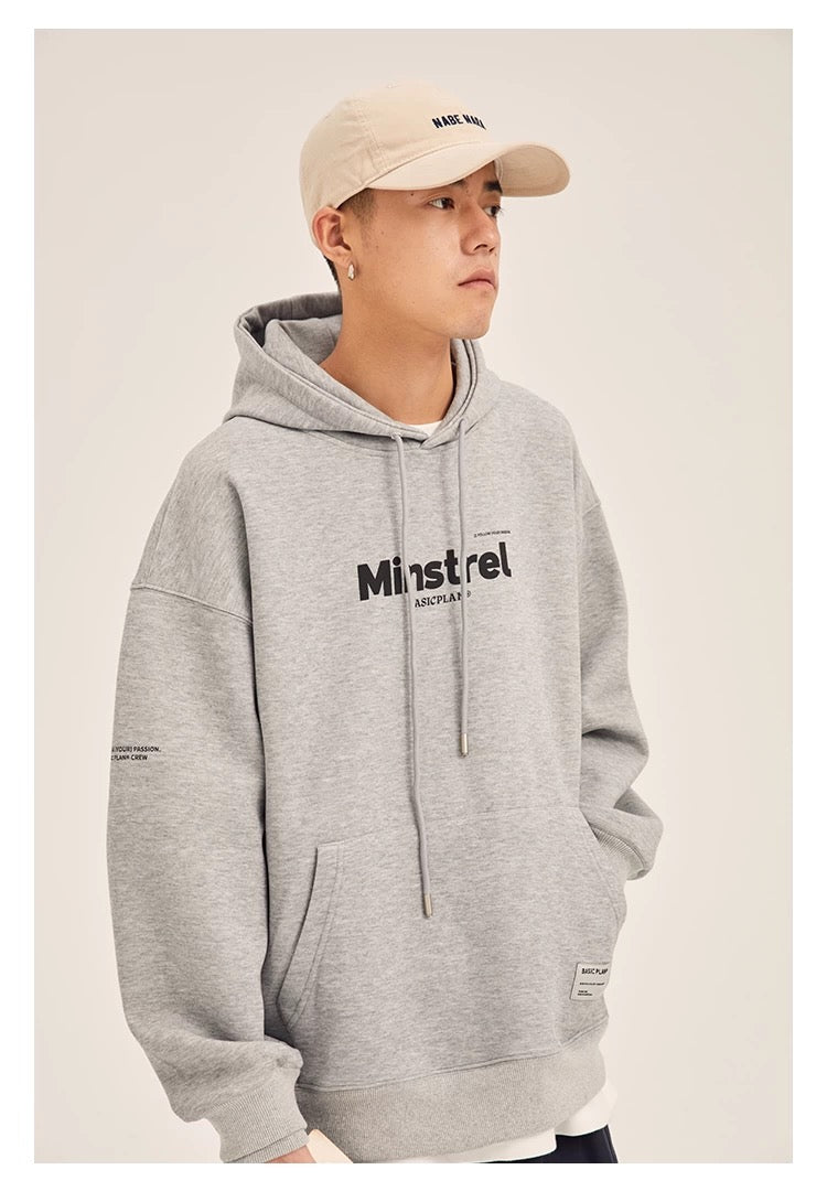 Men’s Vintage Hoodie – American Retro Heavyweight Pullover for Fall & Winter S0050