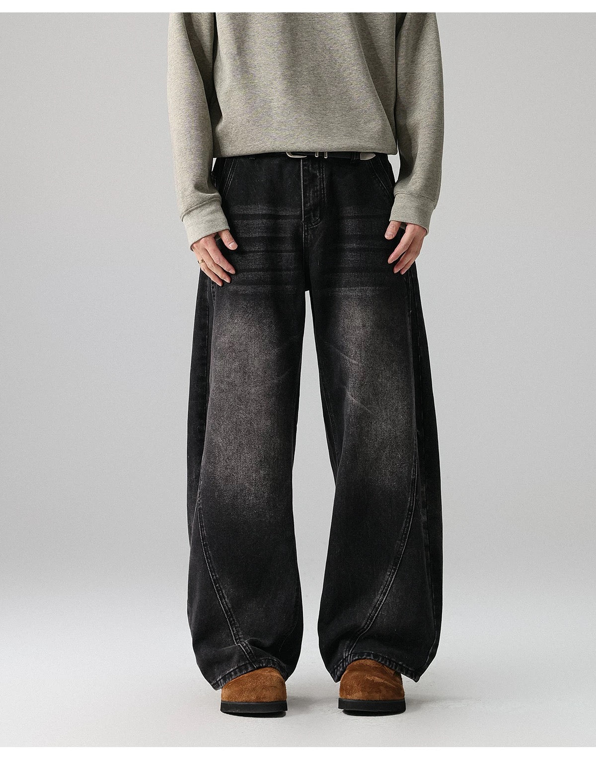 Men’s American Vintage Wide-Leg Jeans B0007