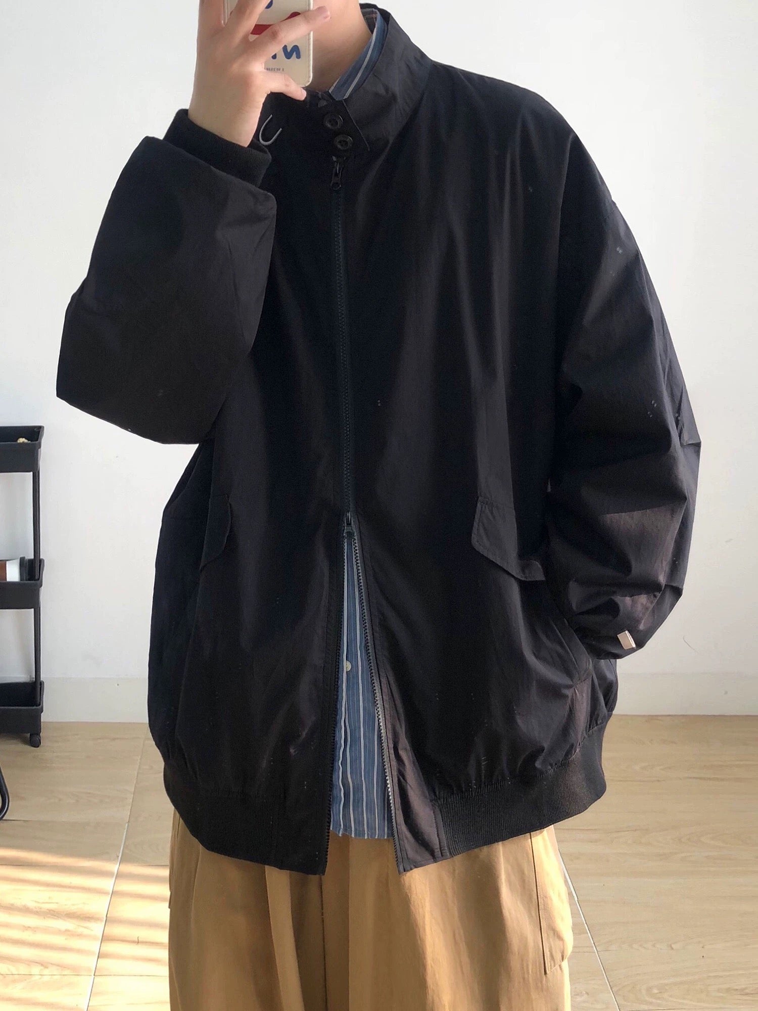 Cityboy オーバーサイズ アビエイタージャケット メンズ キルティング スタンドカラー パッド入りコート 冬用ユーティリティワークウェア T0002