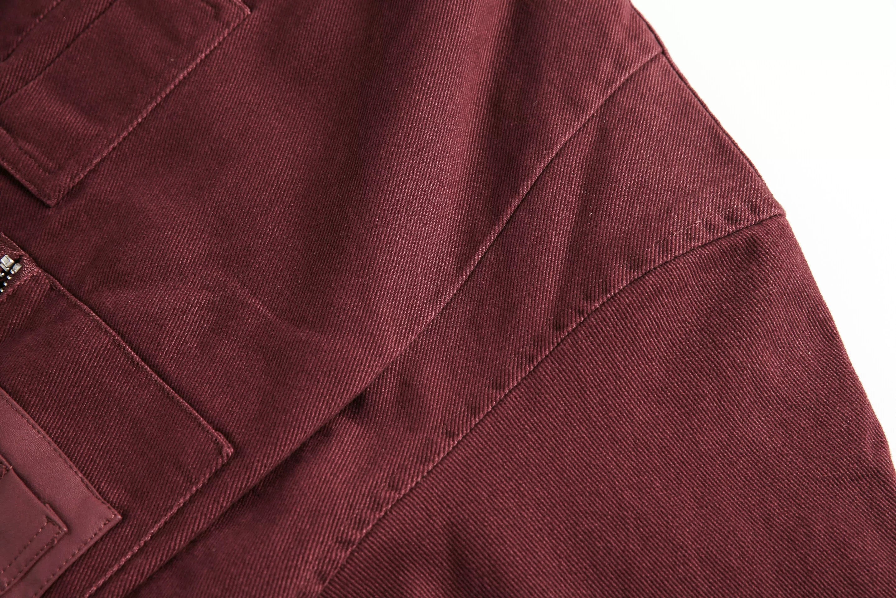 Men’s Burgundy MA-1 Distressed Bomber Jacket – Vintage American Street Baseball Style T0059