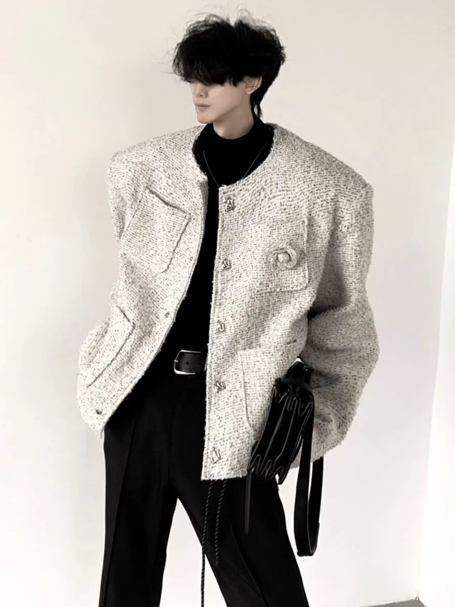 TWEED ROSE JACKET T0103