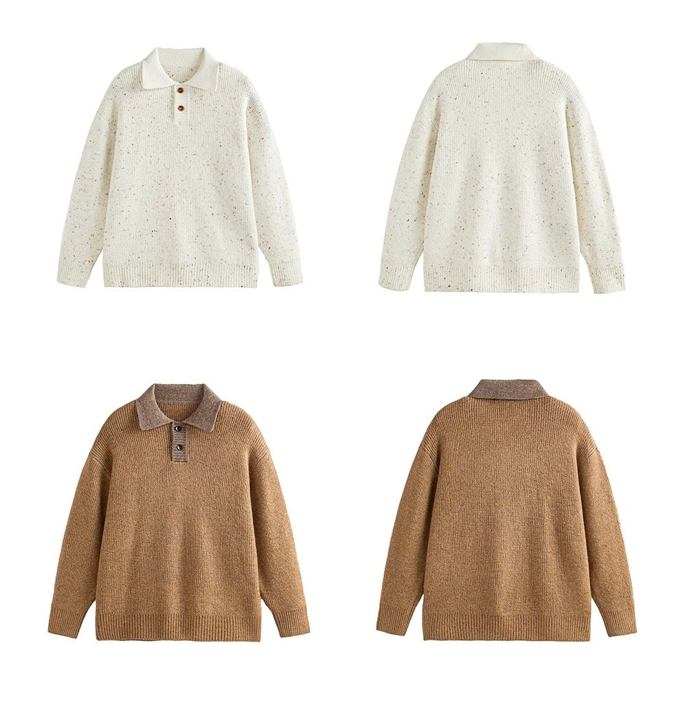 Men’s American Streetwear Loose Knit Sweater S0006