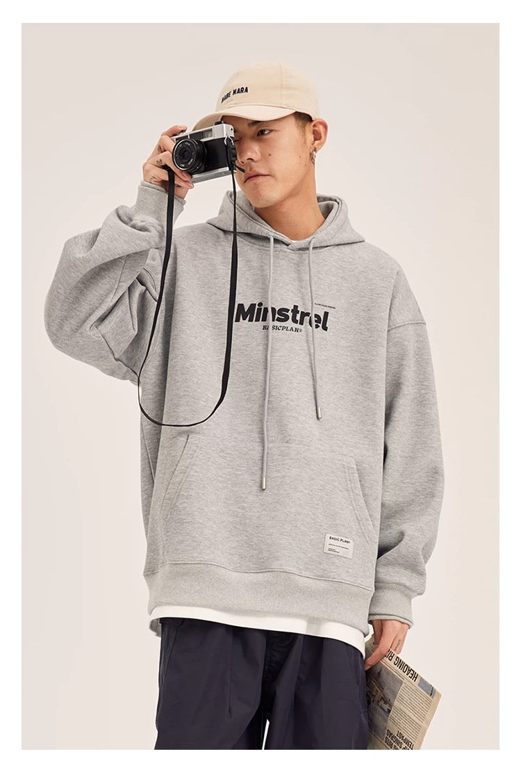 Men’s Vintage Hoodie – American Retro Heavyweight Pullover for Fall & Winter S0050