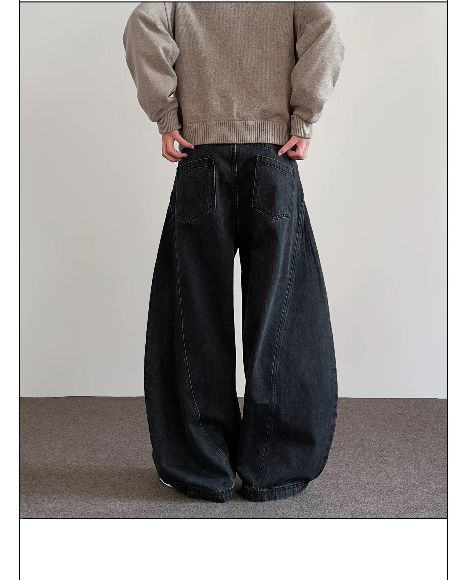 Men’s American Vintage Wide-Leg Denim Jeans B0022