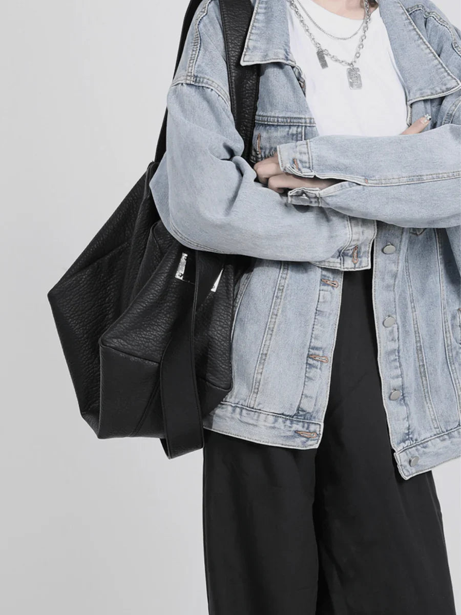 CROSSBODY SOFT LEATHER SHOULDER BAG A0061