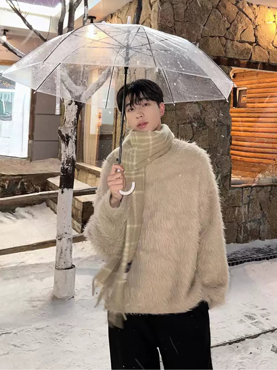 [ONELYC1NS] mink hair loose sweater S0190