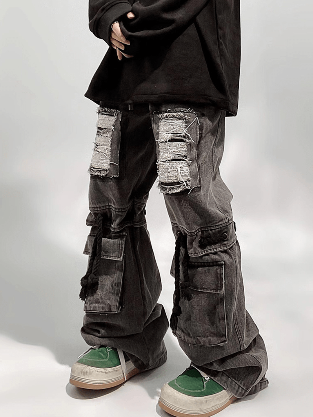 vintage straight wide leg pants B0140