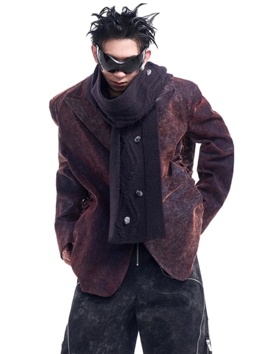 [STARTEXCEEDEND] denim suit jacket R028