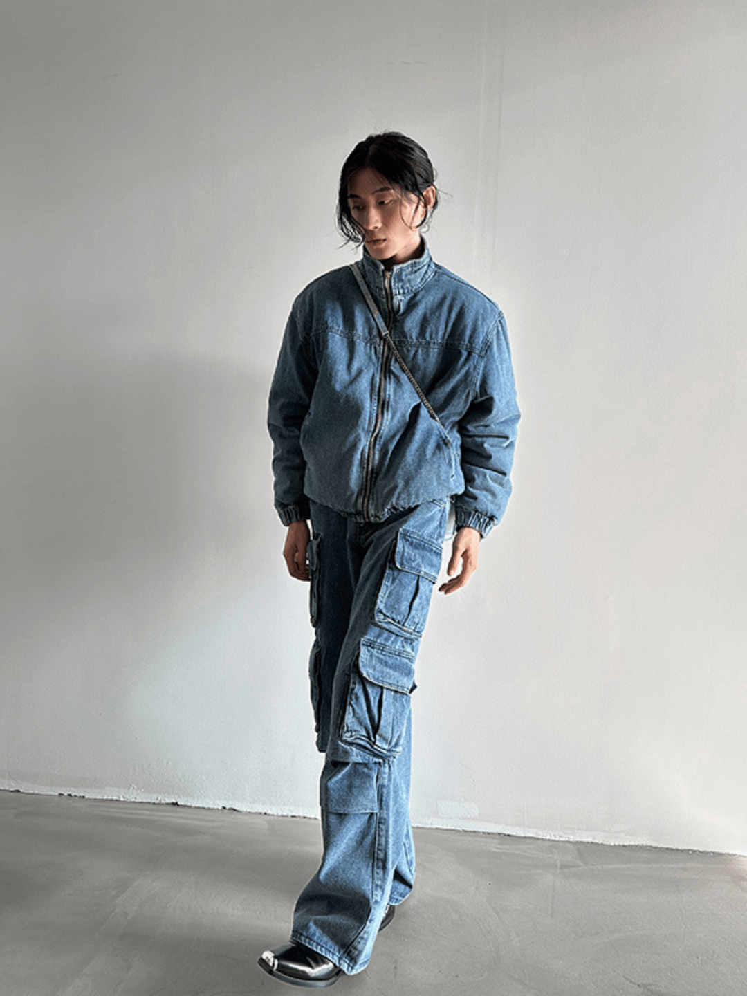 [GENESISBOY] Heavy Wash Multi-Pocket Jeans B0138