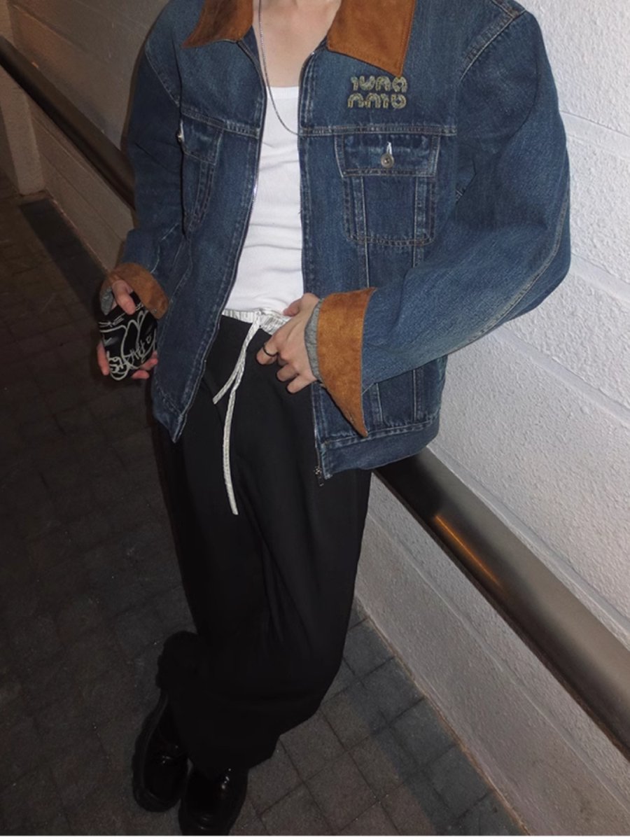 [JH HOMME] Chaqueta vaquera informal T0200