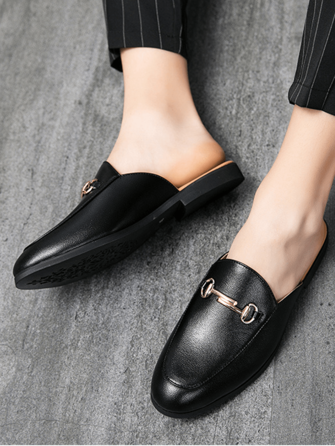 Pointed-toe Half-slippers S031