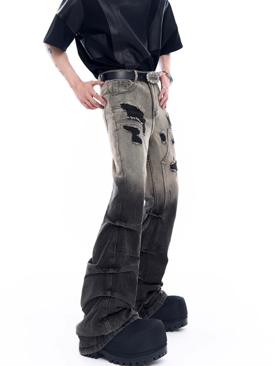 damage denim pants B0128