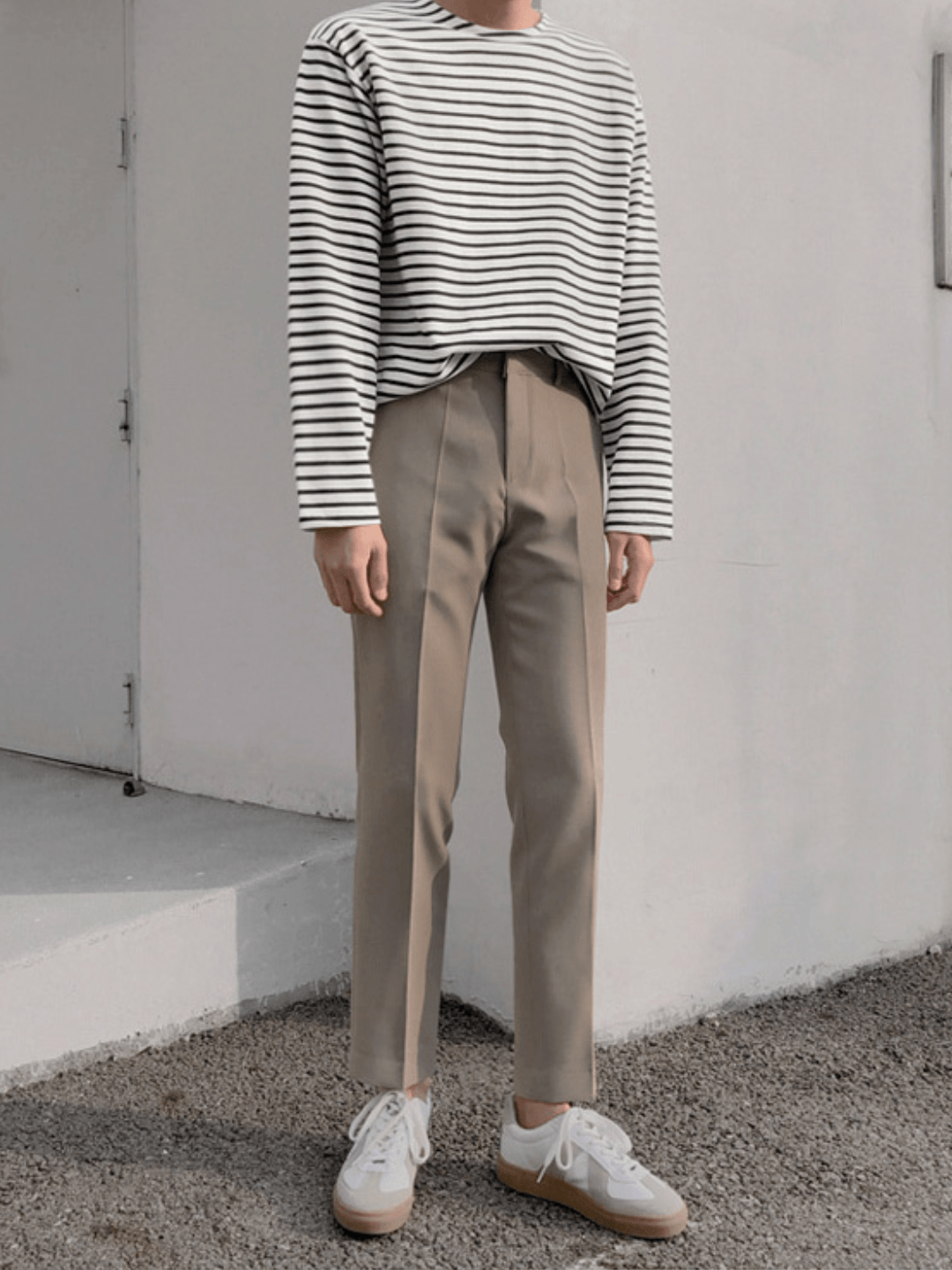 [MRCYC] border long T-shirt J0100