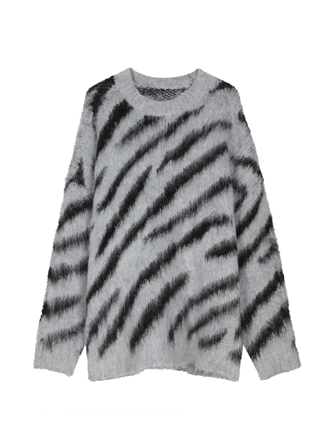 [XXXHOT] Zebra Pattern Mohair Sweater S0198