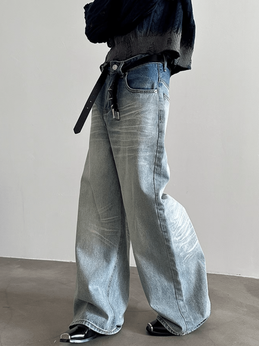 [GENESISBOY] Washed Jeans B0118