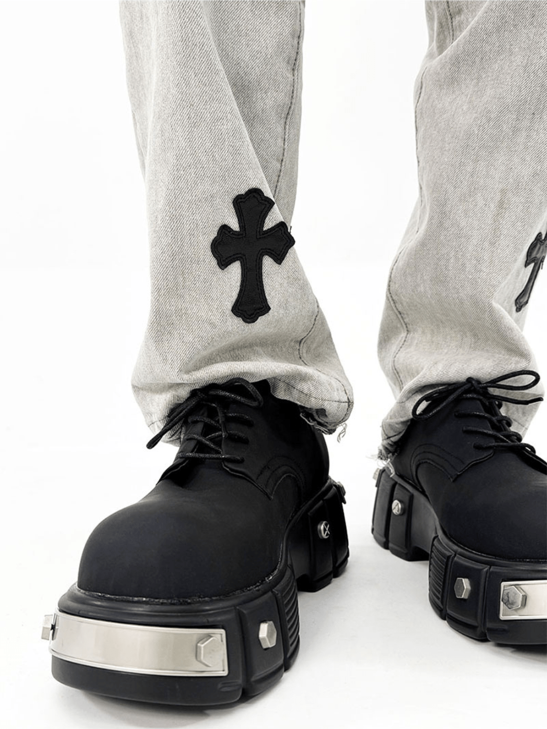 Head Round Toe Leather Shoes S042