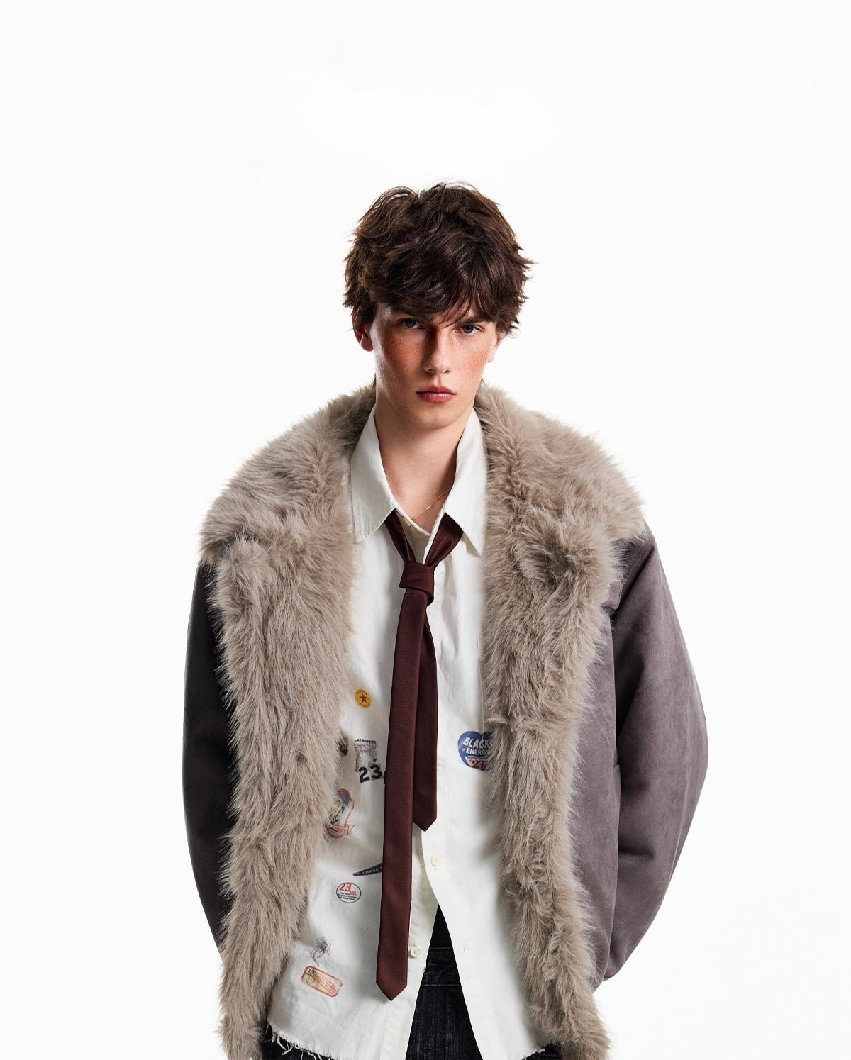 Sweater neck cotton coat T0081