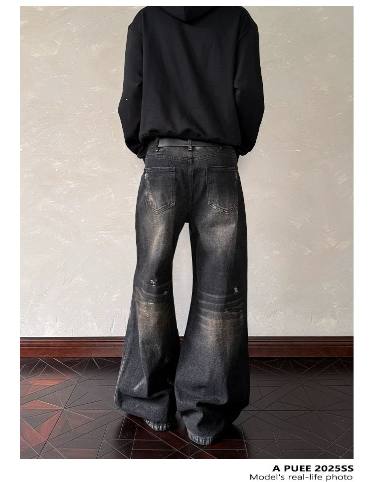 Men’s American Vintage Wide-Leg Denim Jeans B0020