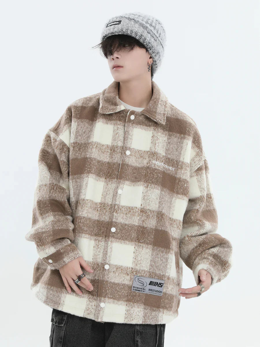 [INSstudios] LOGO LOOSE LAPEL JACKET S0067