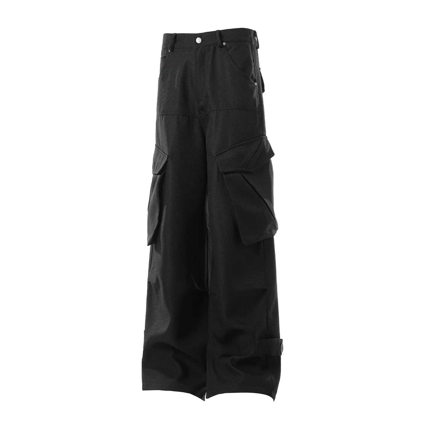 Men’s Straight-Leg Multi-Pocket Cargo Pants – American Vintage Utility Streetwear B0084