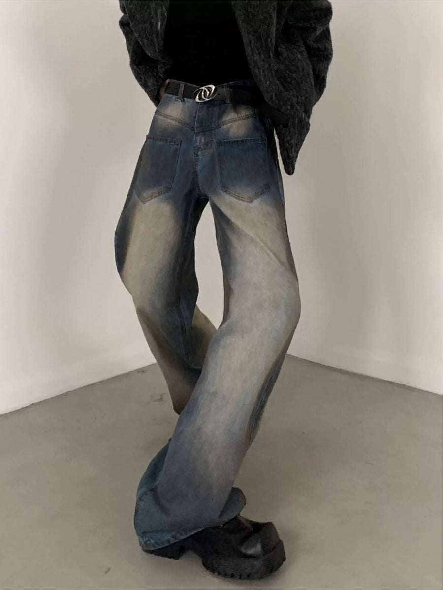 VINTAGE WASHED BLUE JEANS B0162