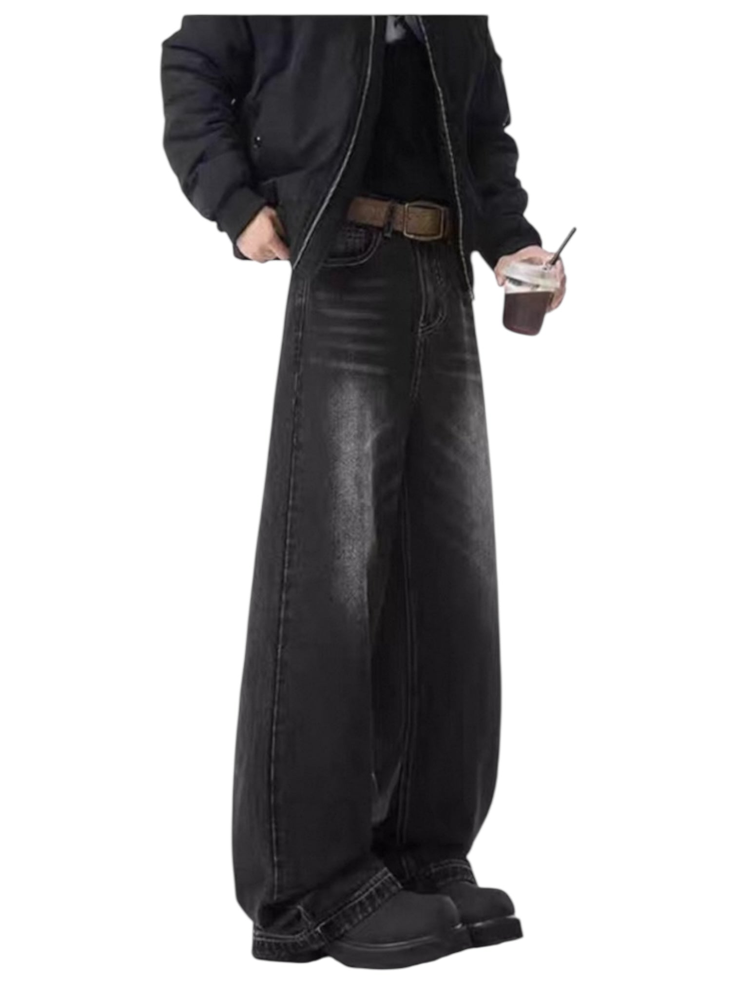 [GRACERUB] DIRTY FLARE-CUT JEANS B0312