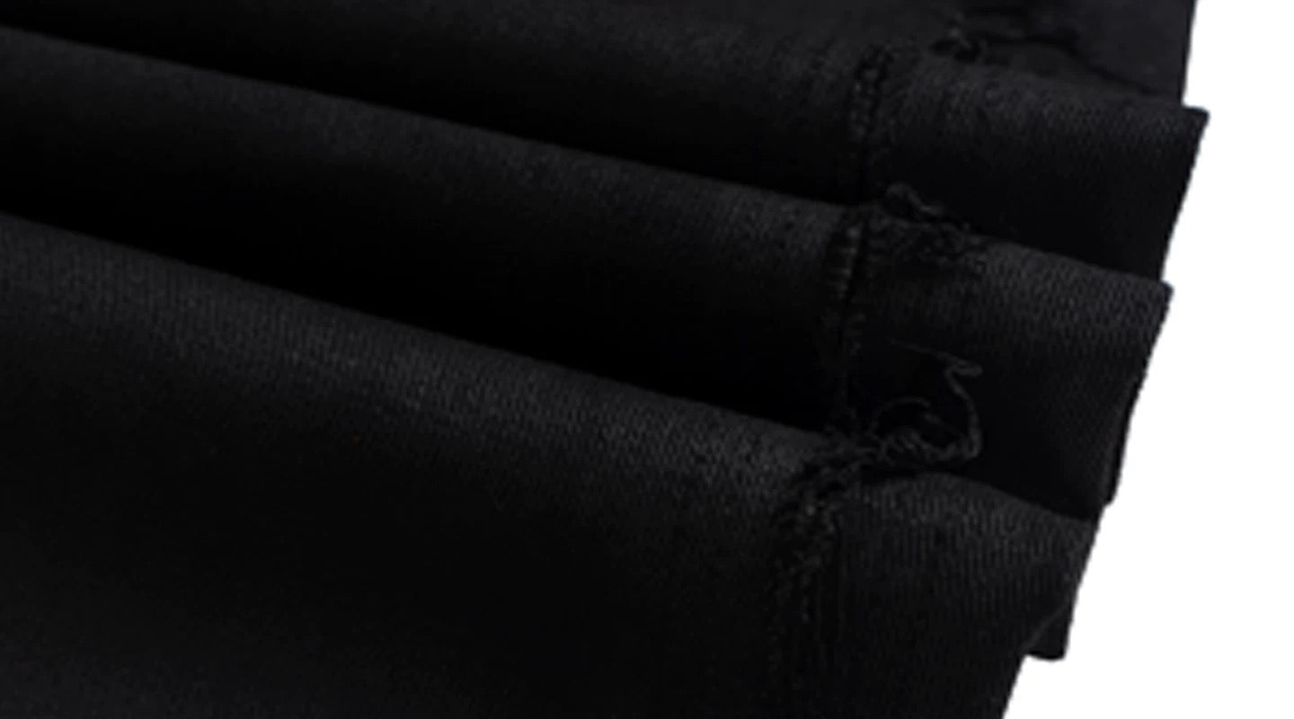 Men’s American Street Style Waxed Wash Distressed Baggy Jeans Wide Leg Curved Cut Floor-Length Denim Pants B0097