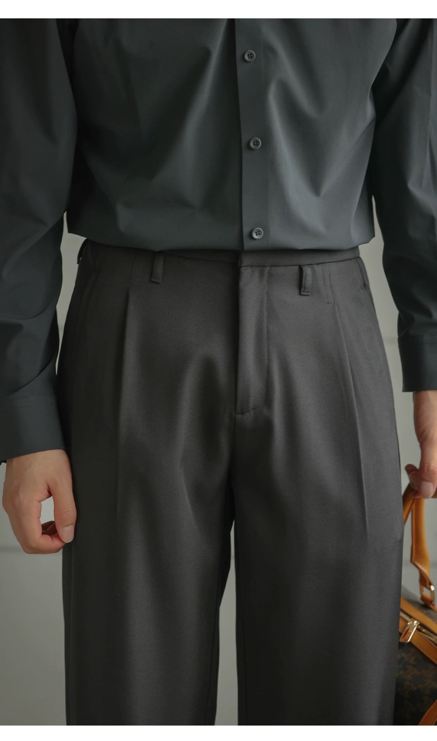 Men’s Straight-Leg Oversized Casual Pants B0030