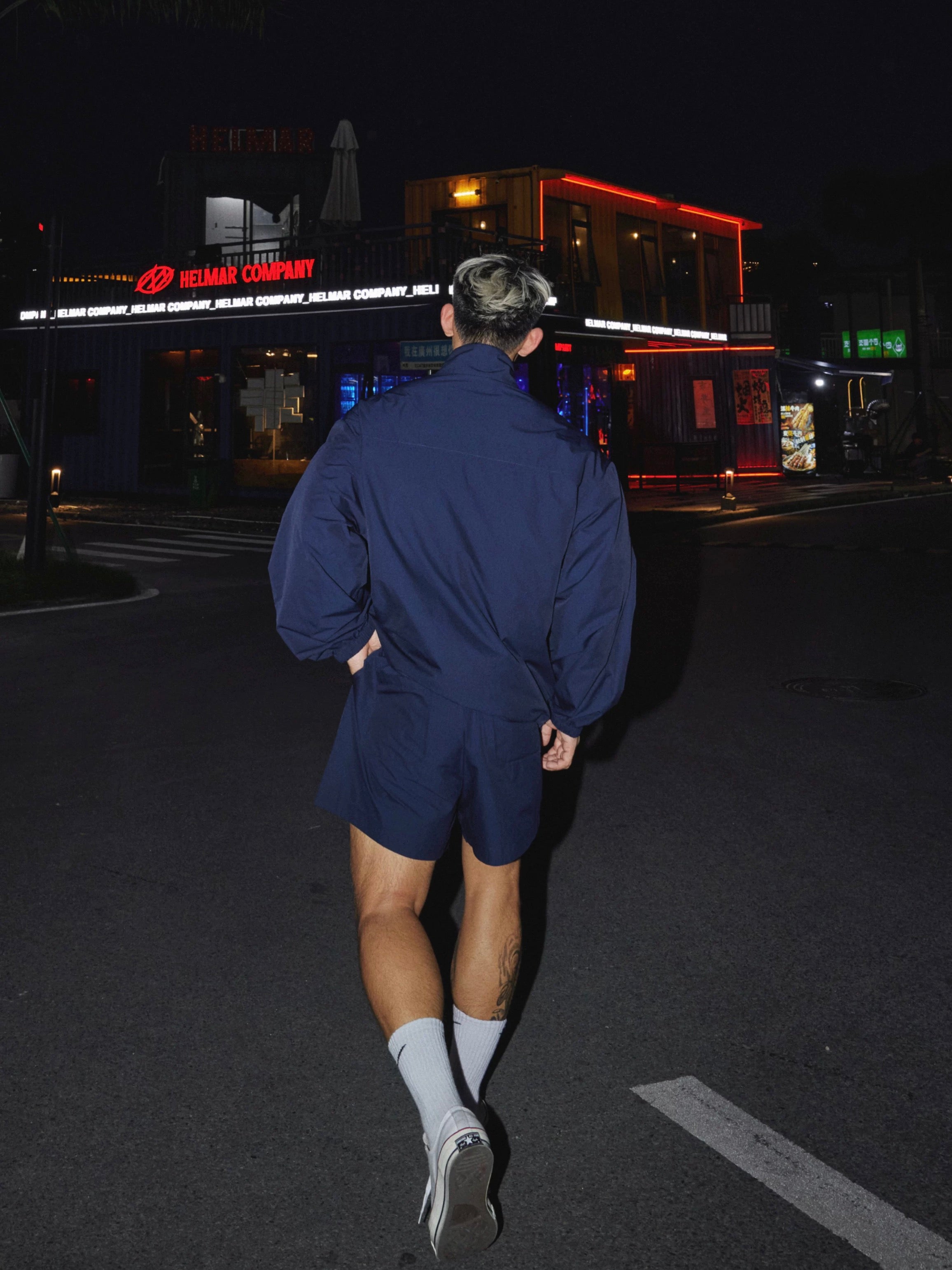 Men’s Retro Sport Lounge Set | Lightweight Fall Tracksuit with Loose Pullover & ShortsT0055