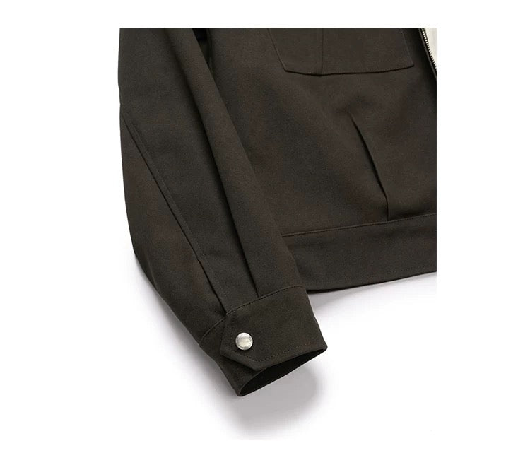 Men’s Deconstructed Layered Jacket – Vintage Minimal Street Outerwear T0058