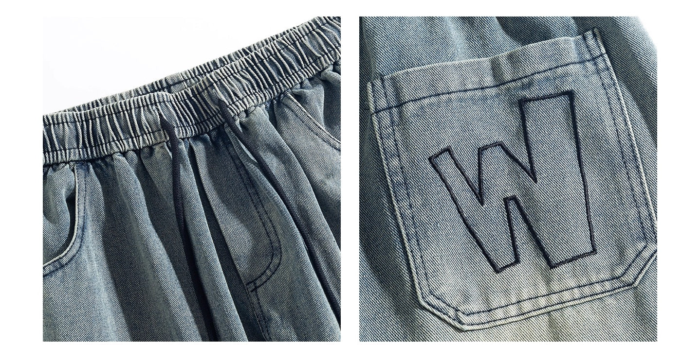 Large Size Straight Jeans B0300