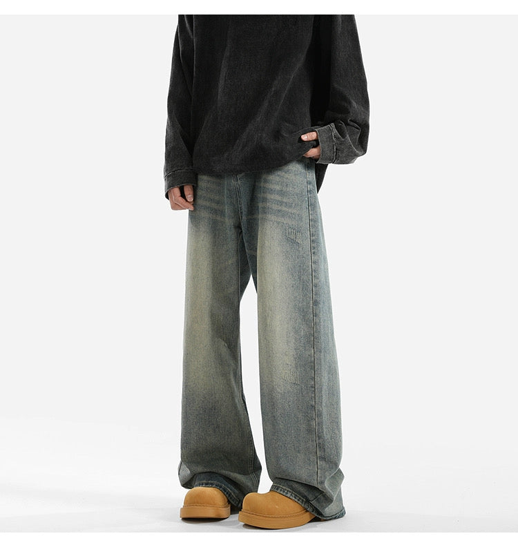 Men’s American Vintage Wide-Leg Jeans B0008