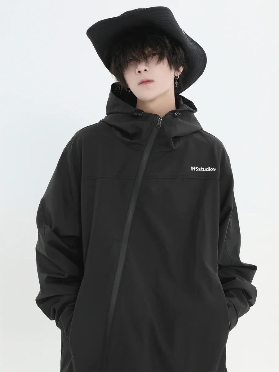 [INSstudios] AMERICAN OBLIQUE ZIPPER T0096