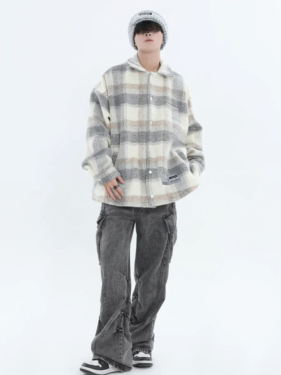 [INSstudios] LOGO LOOSE LAPEL JACKET S0067