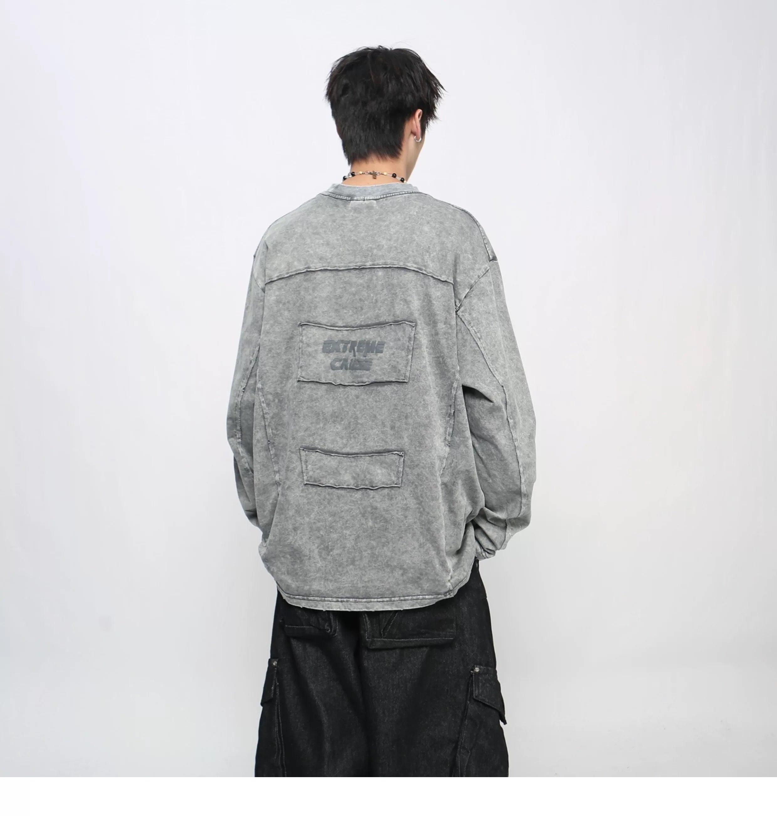 Men’s Solid Color Long-Sleeve T-Shirt S0012