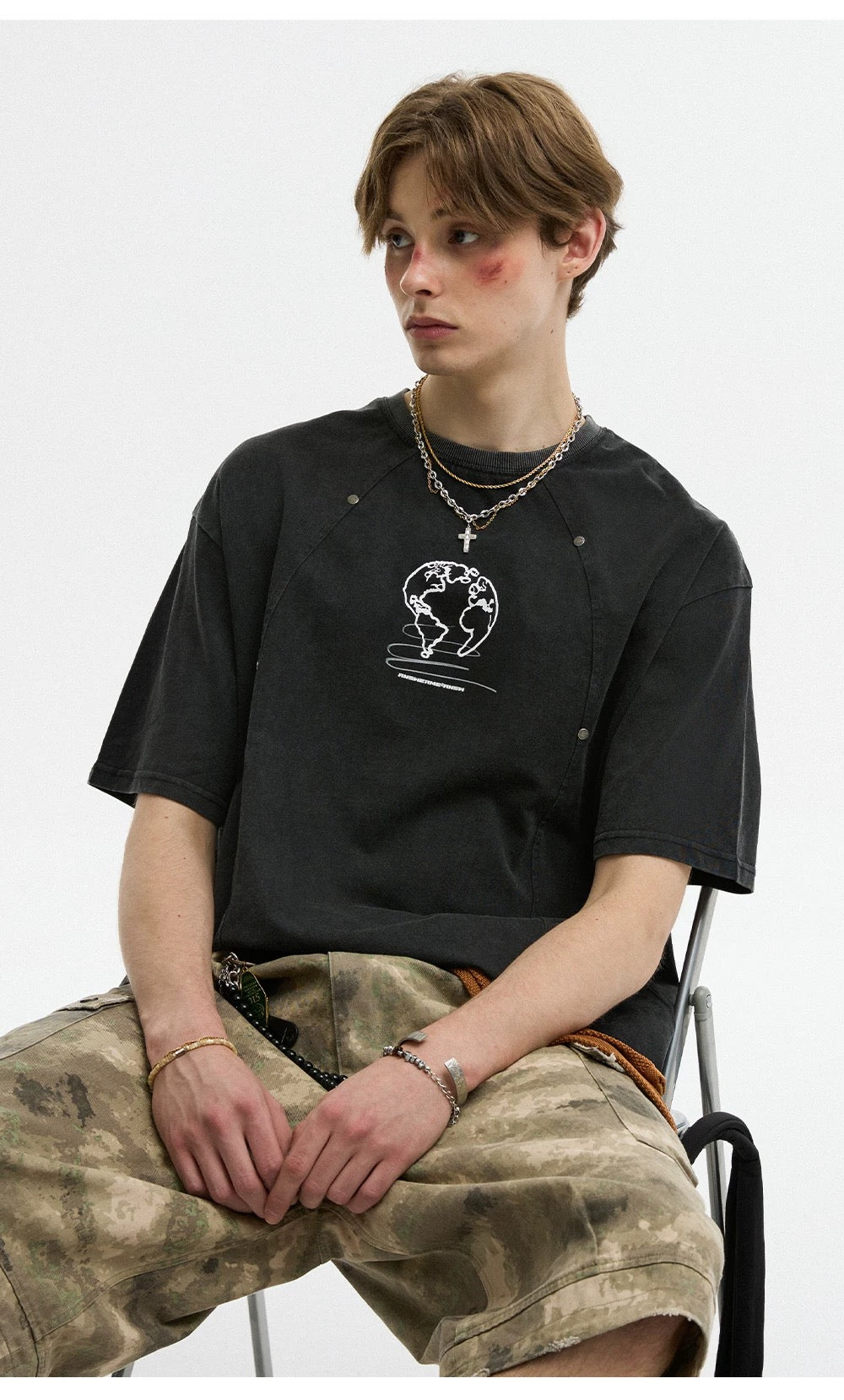 Men’s Solid Color Short-Sleeve T-Shirt S0009