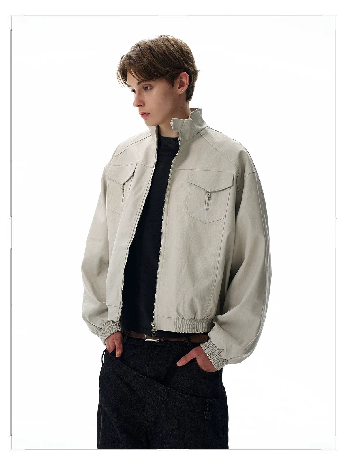 Men’s American Stand-Collar Jacket T0010
