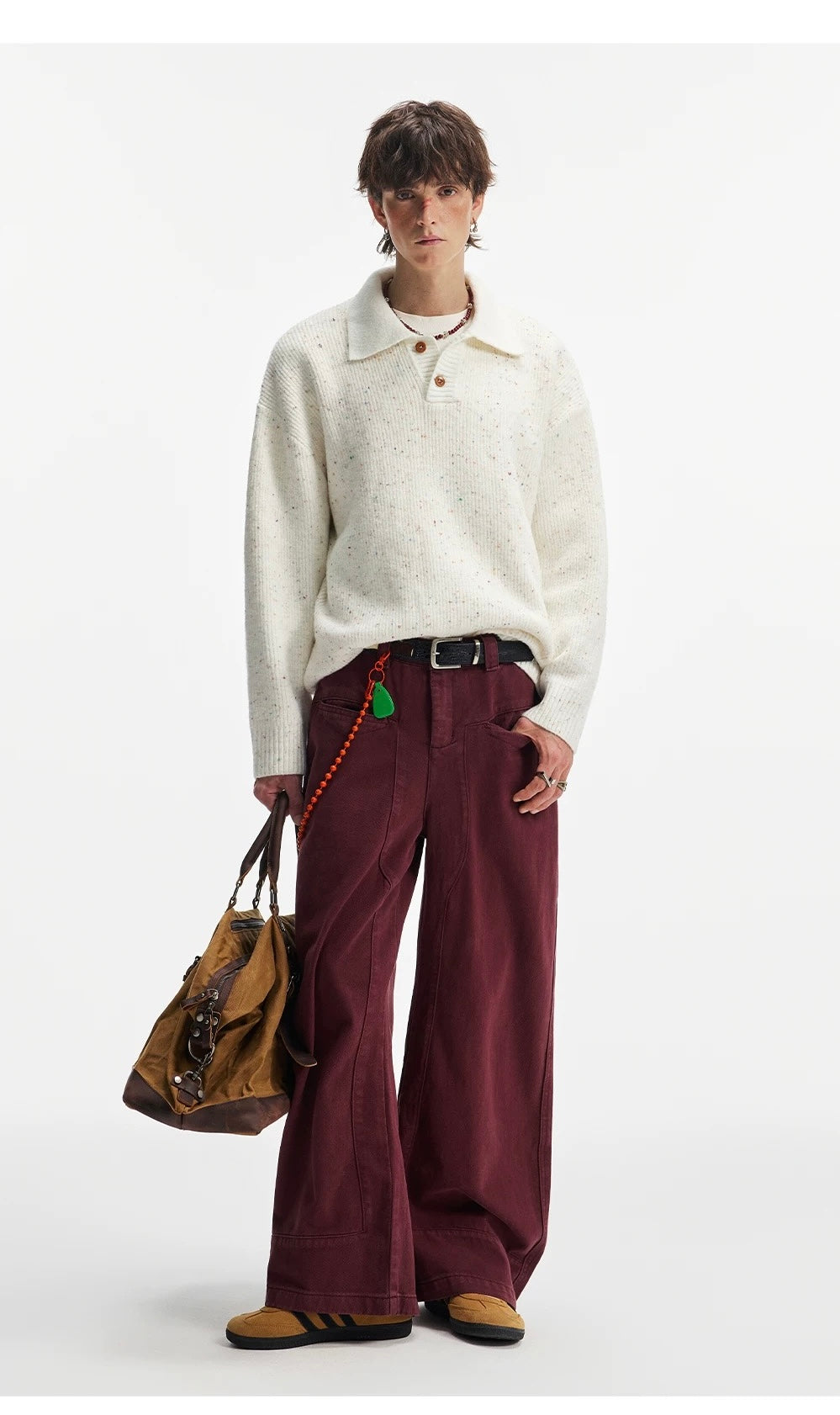 Men’s American Streetwear Loose Knit Sweater S0006