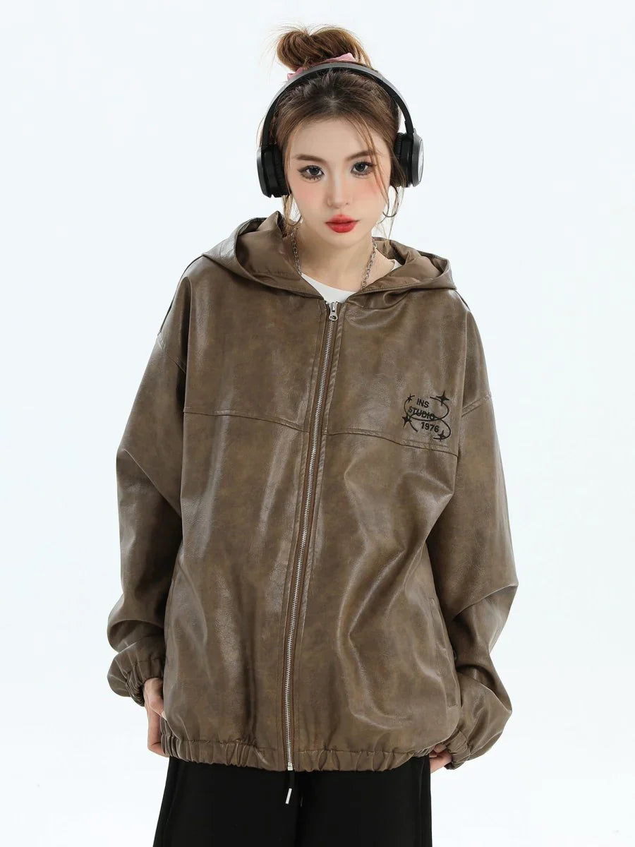 PU LEATHER JACKET T0097