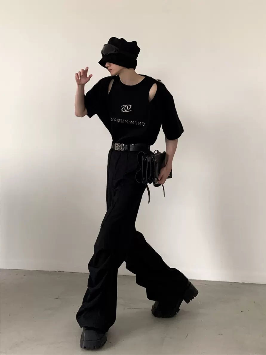 [AUTUMNWIND]DECONSTRUCTED DESIGN T-SHIRT J0091