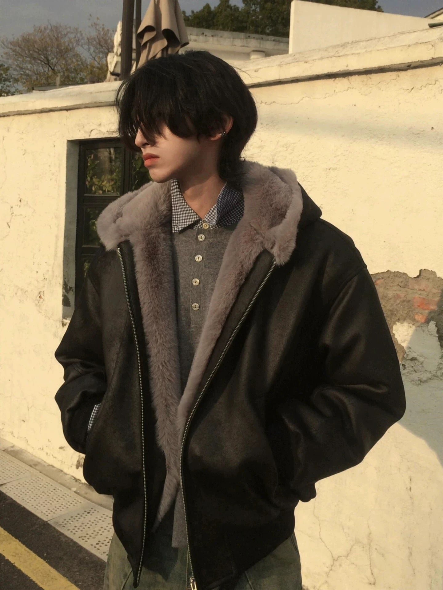 Men’s American Vintage PU Leather Jacket T0005