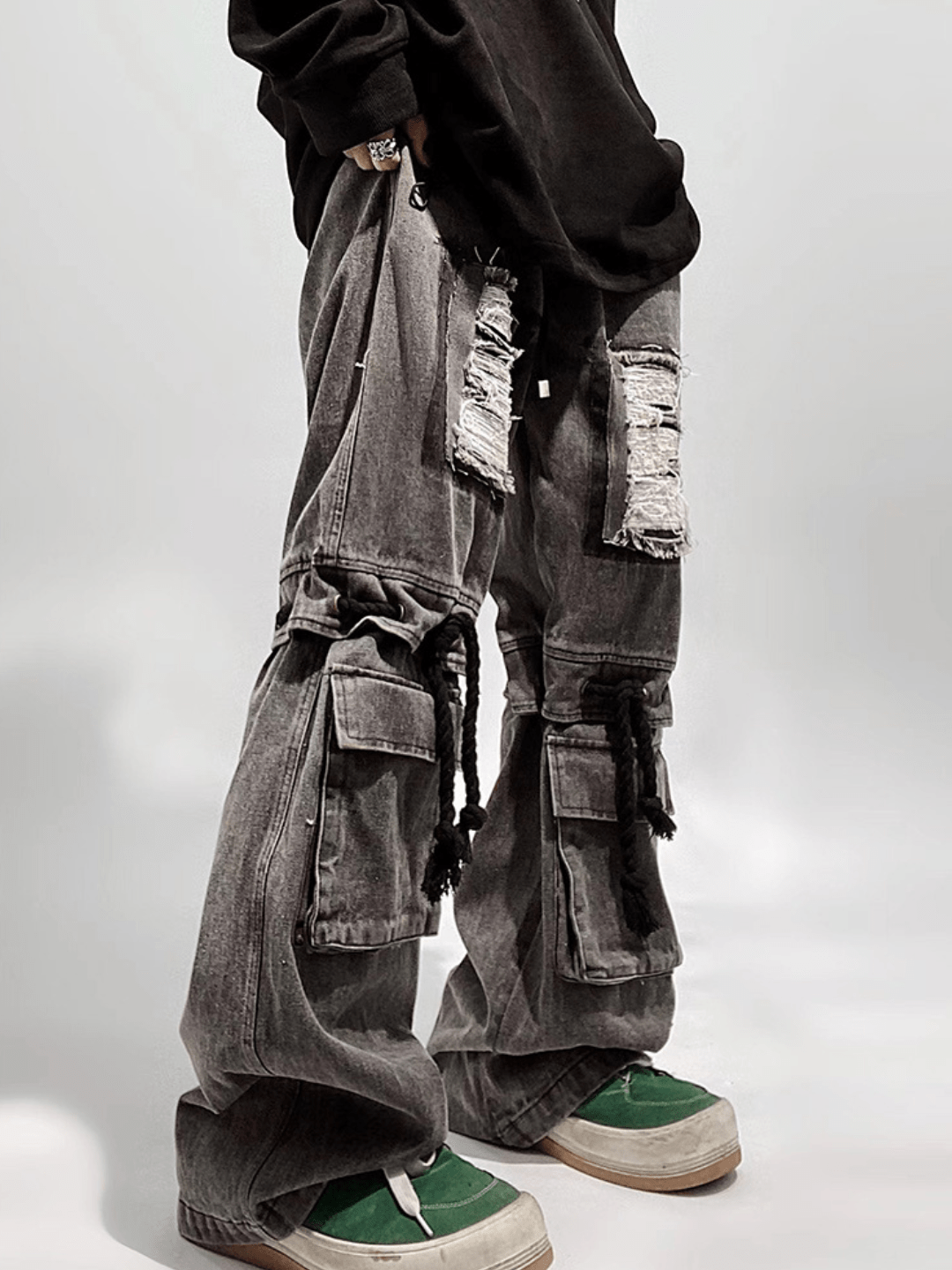 vintage straight wide leg pants B0140