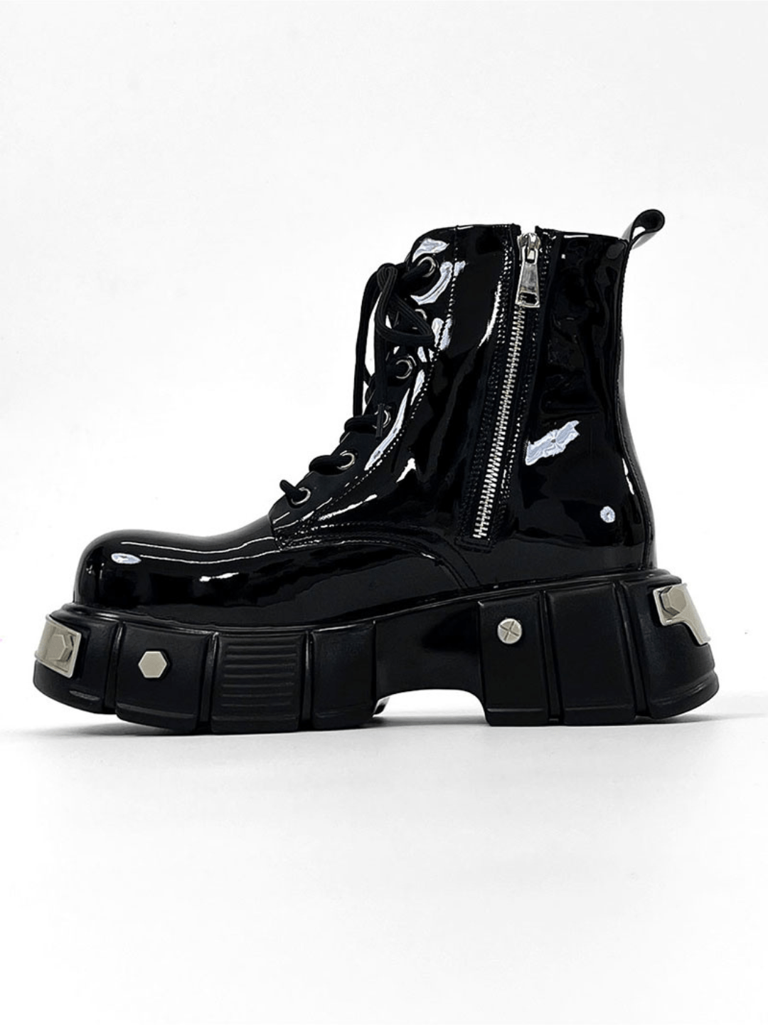 punk zipper biker boots S050